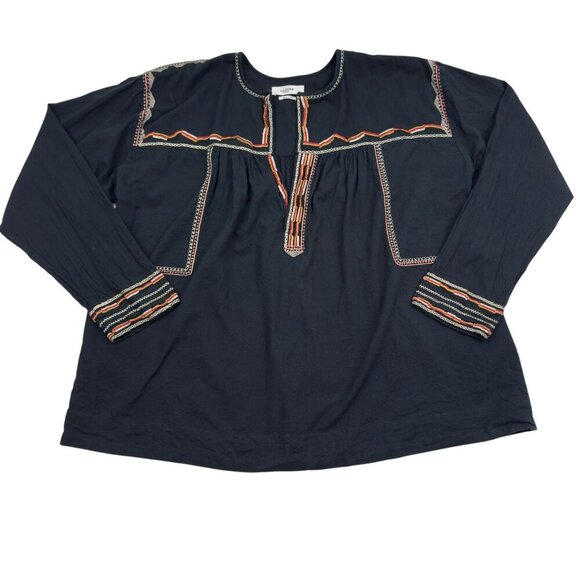 Isabel Marant Tops - Isabel Marant Etoile Cotton Boho Embroidered Long Sleeve Top Women's Size 38/M/6
